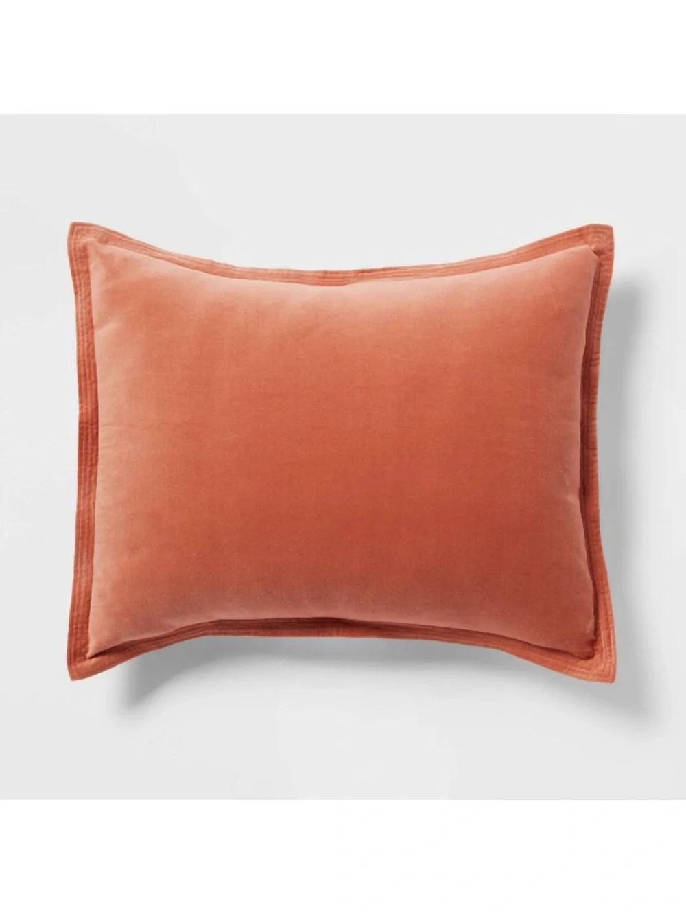 Threshold King Velvet Comforter and Sham 3 piece Set •Light Terracotta•